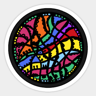 Syymbols Circle Sticker